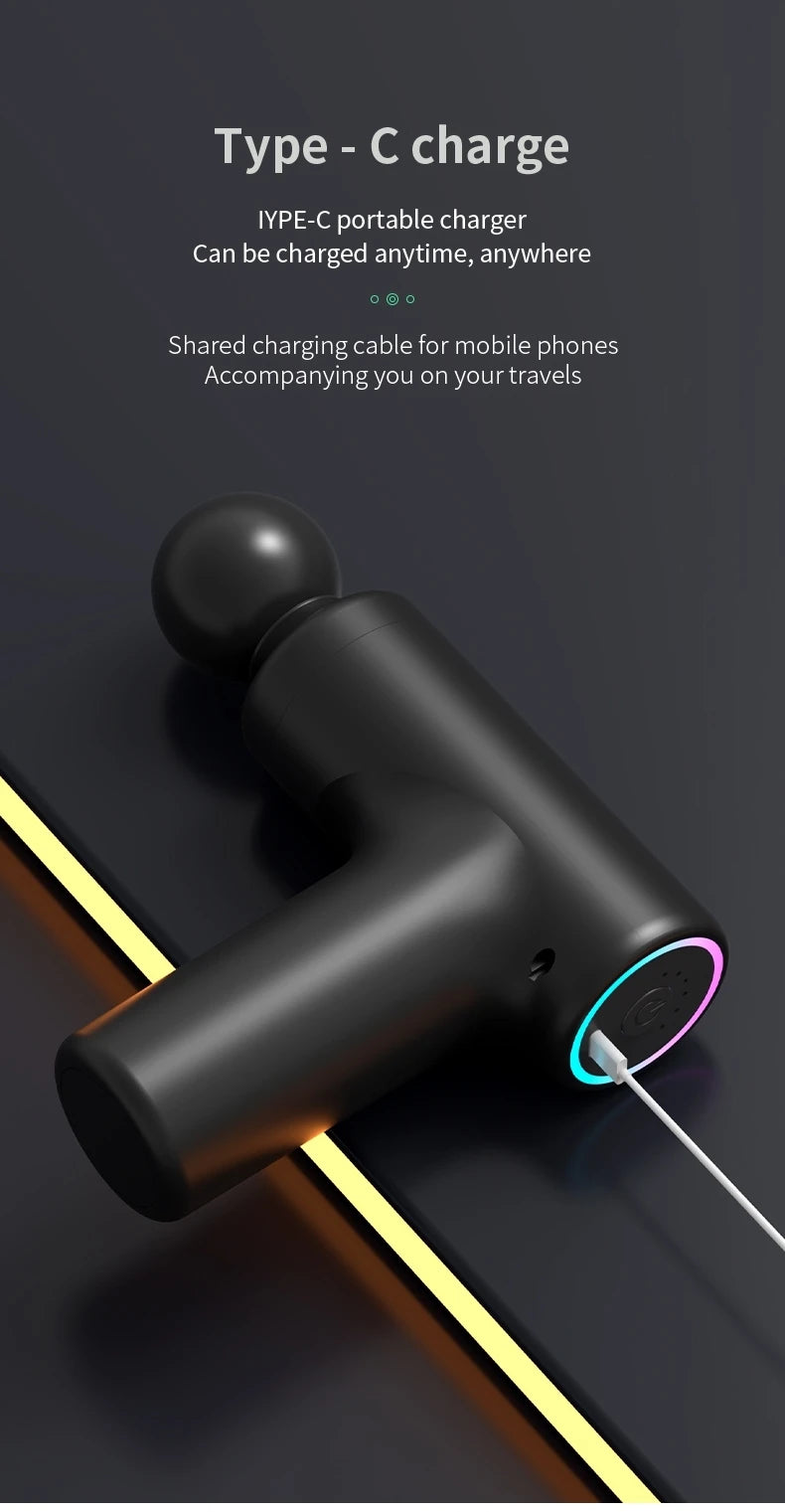 Lucie Luxe™ Portable Percussion Pistol Massager For Body