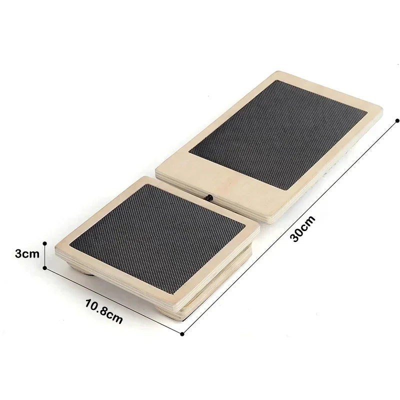 LucieLuxe™ Single Leg Balance Board – Wooden Ankle Strengthener & Stability Trainer