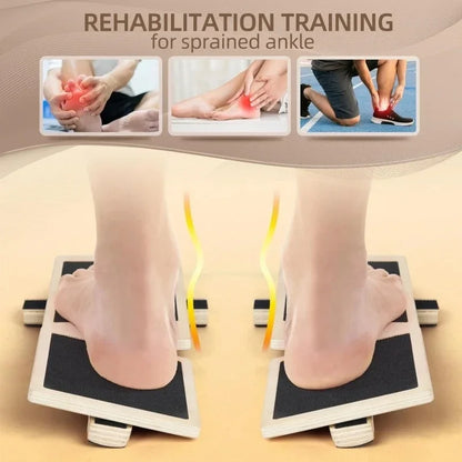 LucieLuxe™ Single Leg Balance Board – Wooden Ankle Strengthener & Stability Trainer