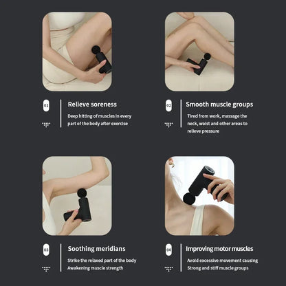 Lucie Luxe™ Portable Percussion Pistol Massager For Body