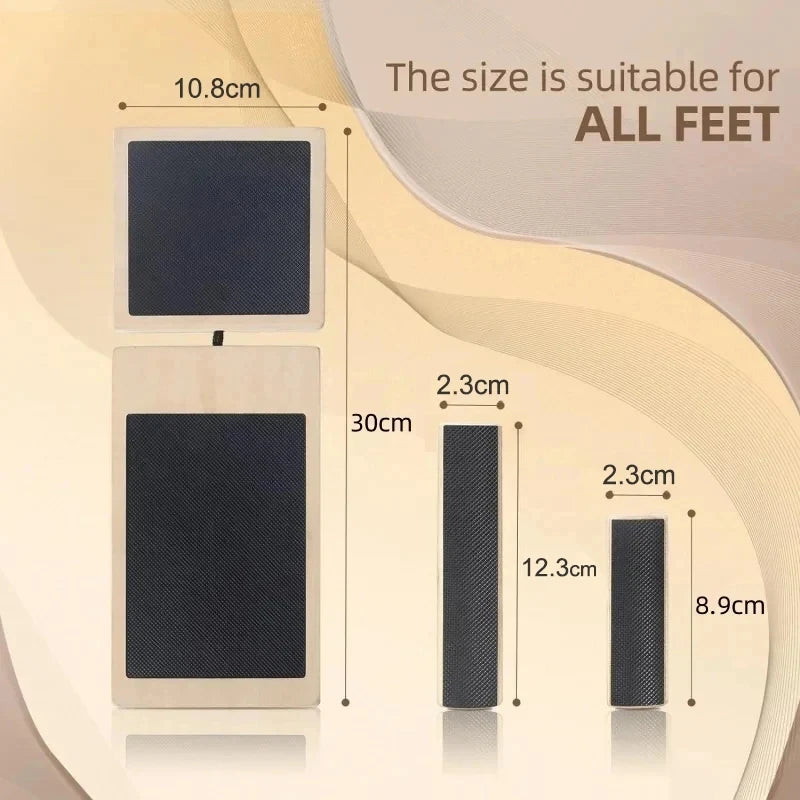 LucieLuxe™ Single Leg Balance Board – Wooden Ankle Strengthener & Stability Trainer