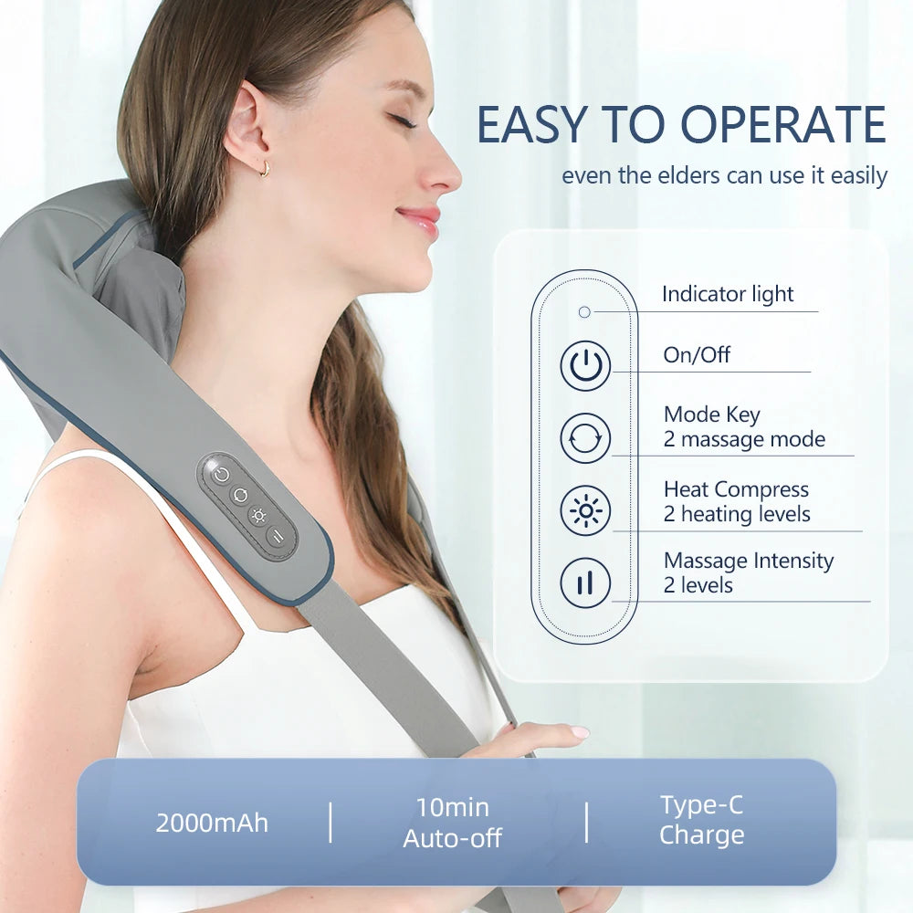 Lucie Luxe™ Neck And Shoulder Massager