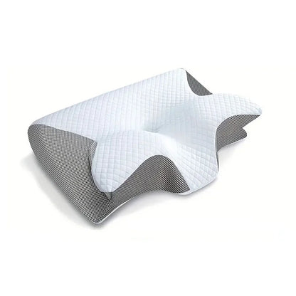 LucieLuxe™ Butterfly Memory Foam Neck Pillow with Armrests for Side & Back Sleepers